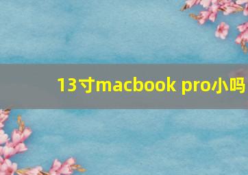 13寸macbook pro小吗